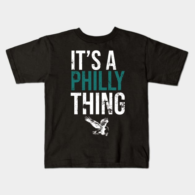 Its A Philly Thing football Kids T-Shirt by Doxie Greeting